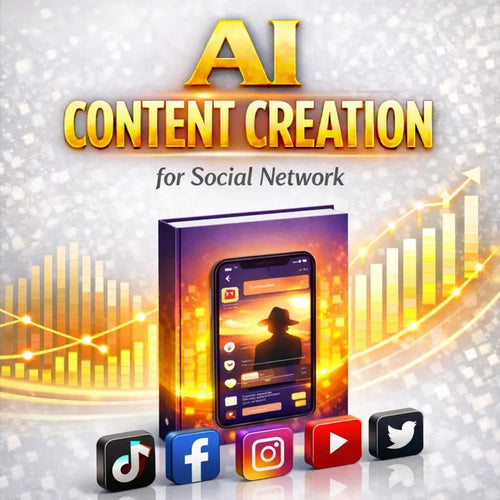 AI Content Creation Ebook | Guide for Creators, Social Media Content Strategy & Online Business